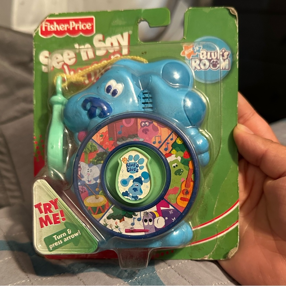 Fisher-Price Blue's Clues Blue Musical Spinner Toy - Blue & Green